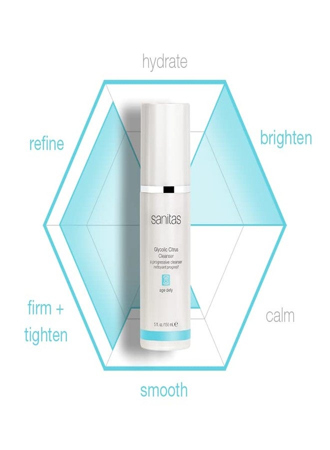 سانيتاس غسول الوجه بحمض الجليكوليك والحمضيات من سانيتاس للعناية بالبشرة، غسول مقشر للوجه، حمض الجليكوليك، 5 أونصات - Image 4